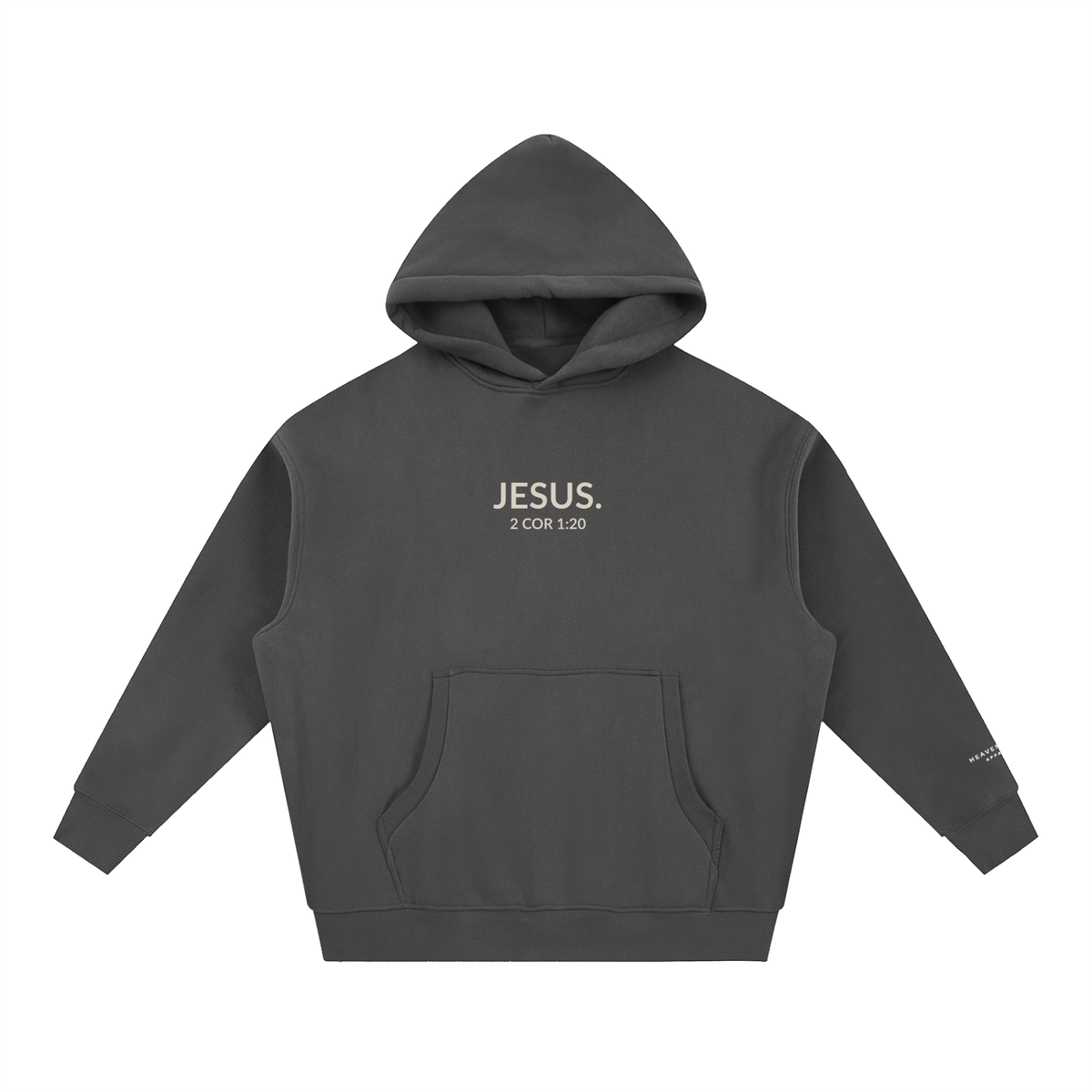 2 COR 1:20 | Essential Oversized Boxy Fit Fleece Hoodie