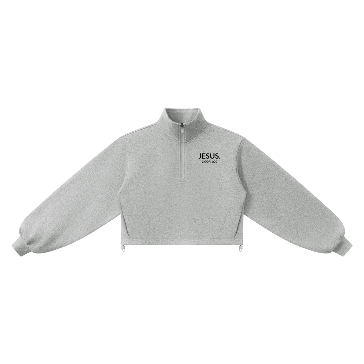 2 COR 1:20 | Women’s Mock-Neck Quarter-Zip Sweatshirt