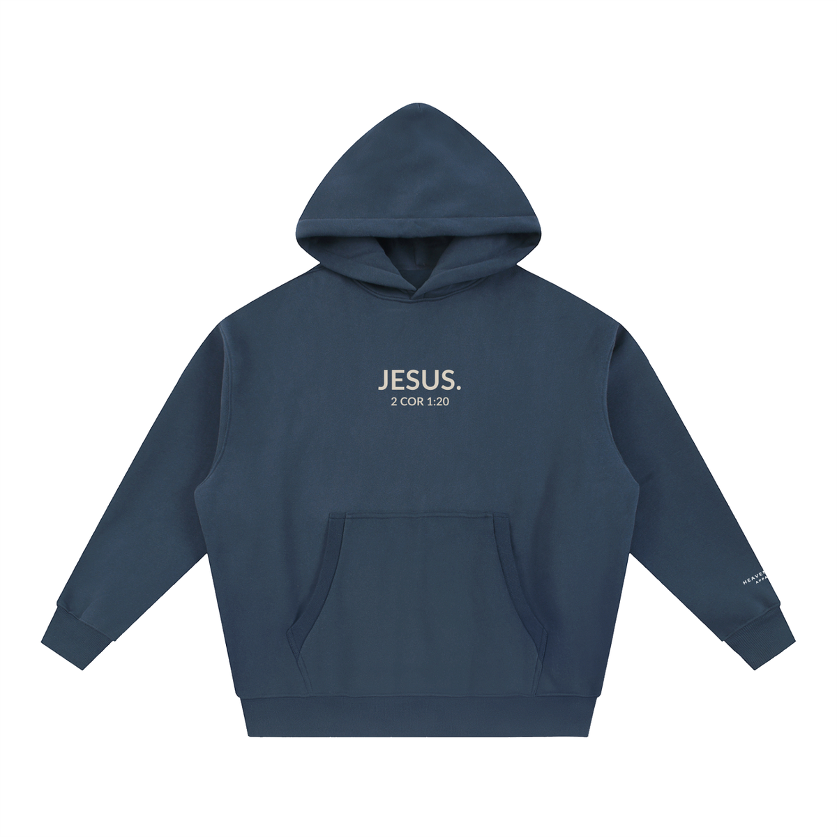 2 COR 1:20 | Essential Oversized Boxy Fit Fleece Hoodie