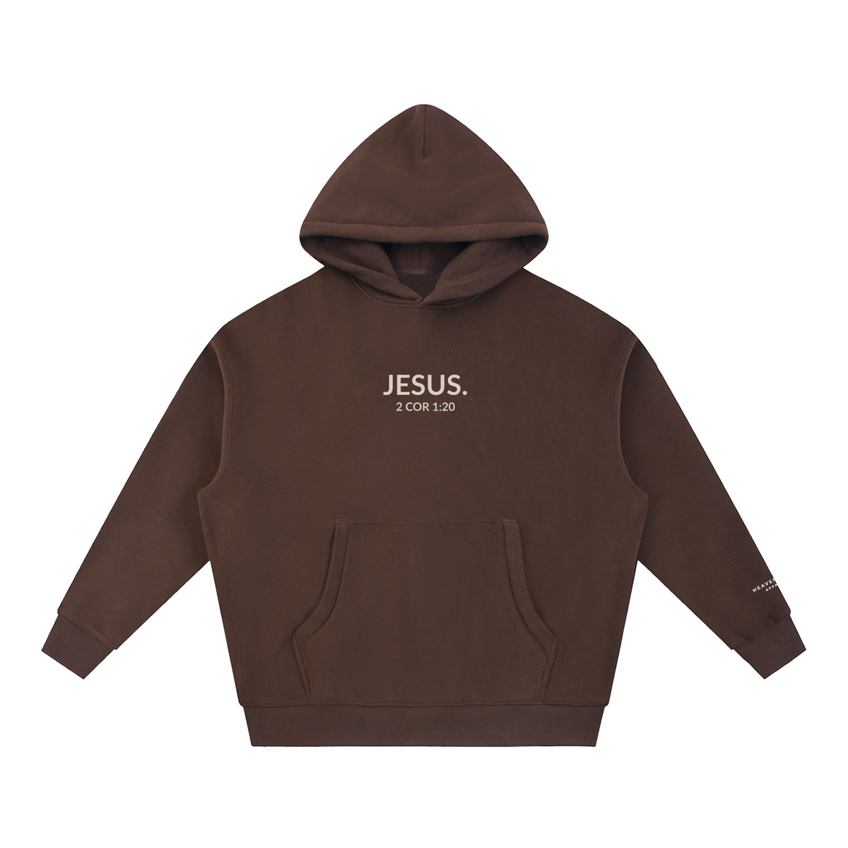 2 COR 1:20 | Essential Oversized Boxy Fit Fleece Hoodie