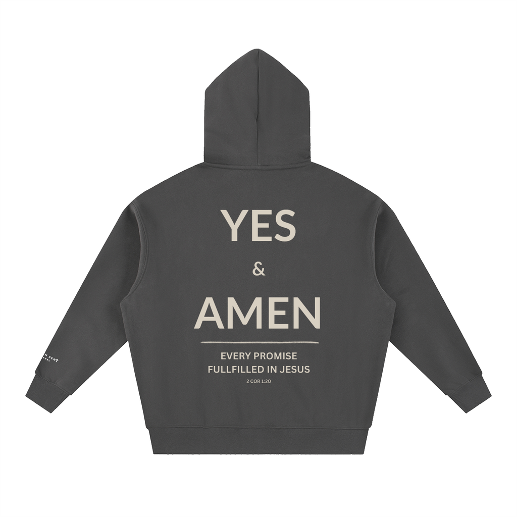 2 COR 1:20 | Essential Oversized Boxy Fit Fleece Hoodie