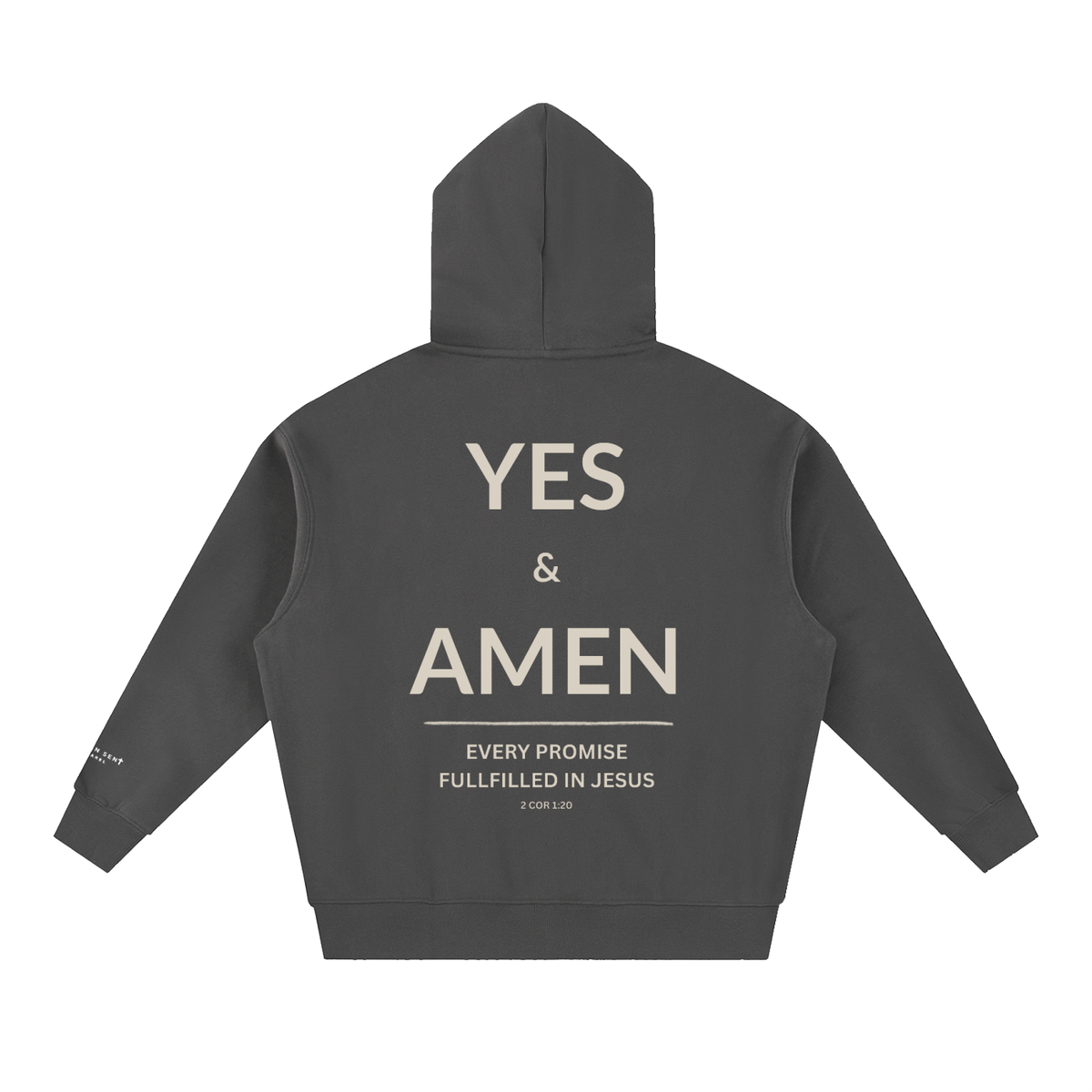 2 COR 1:20 | Essential Oversized Boxy Fit Fleece Hoodie