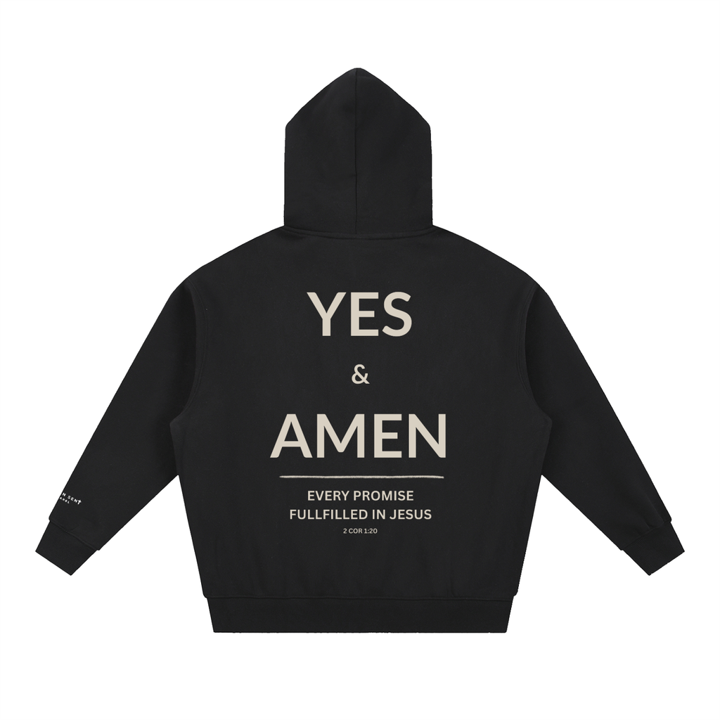 2 COR 1:20 | Essential Oversized Boxy Fit Fleece Hoodie