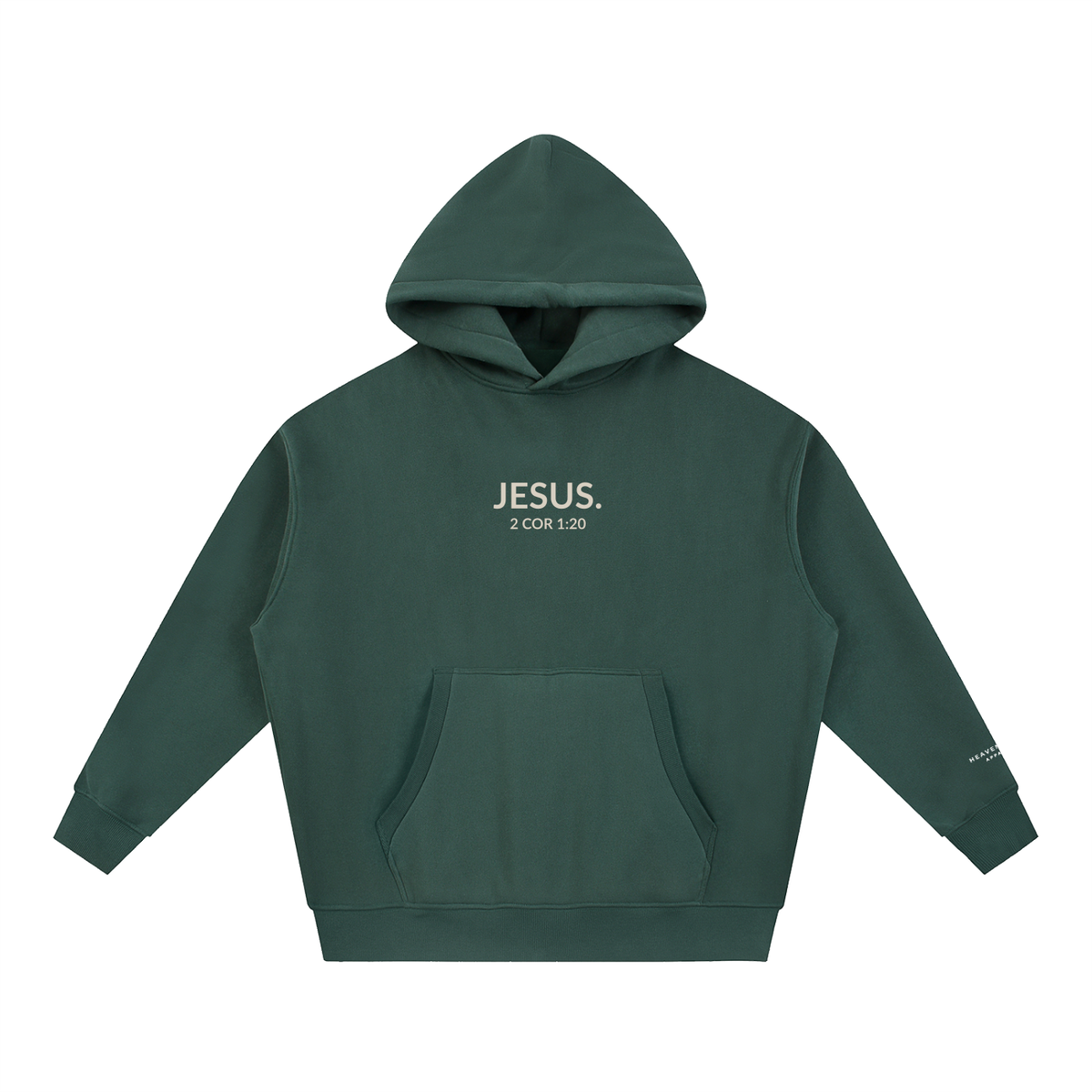 2 COR 1:20 | Essential Oversized Boxy Fit Fleece Hoodie