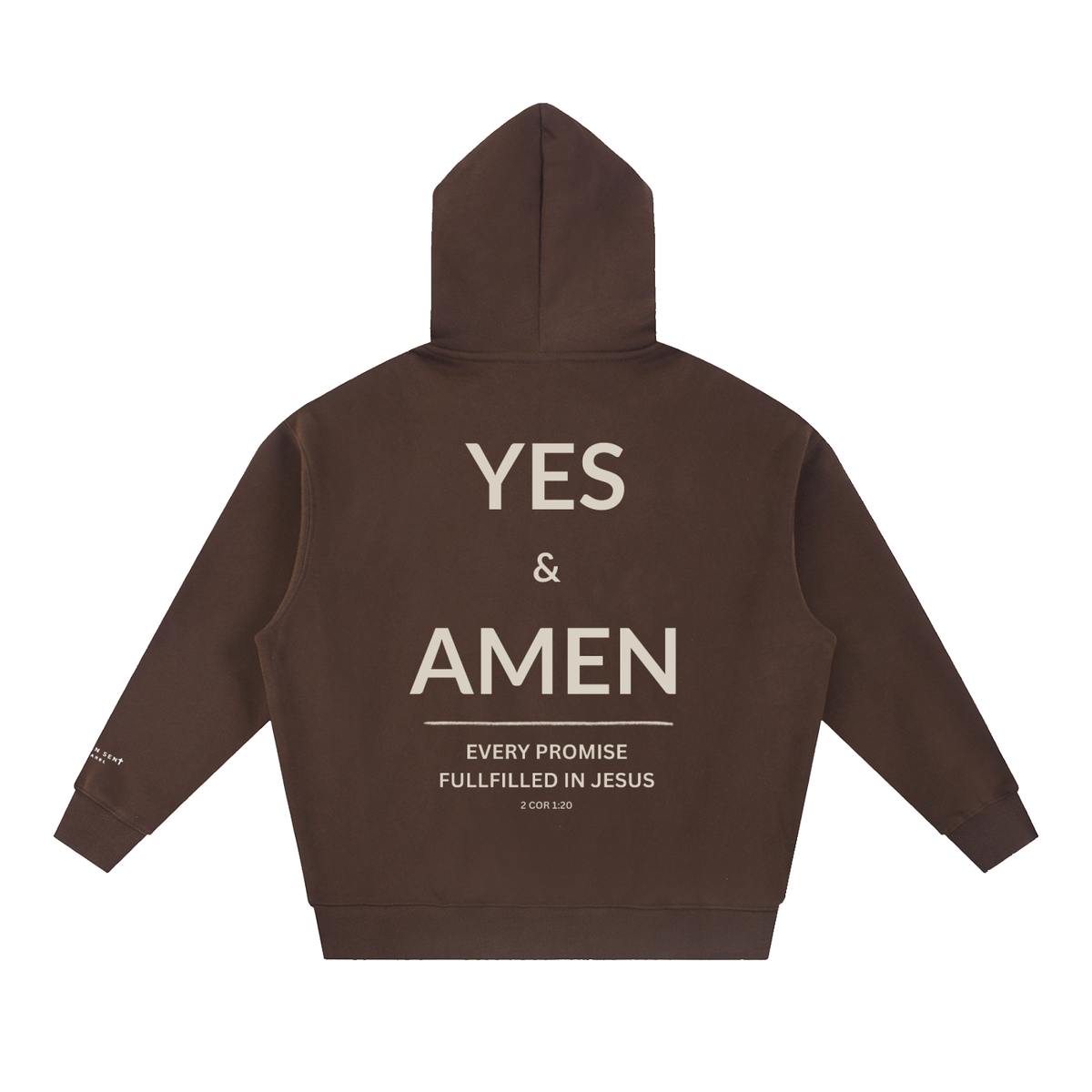 2 COR 1:20 | Essential Oversized Boxy Fit Fleece Hoodie