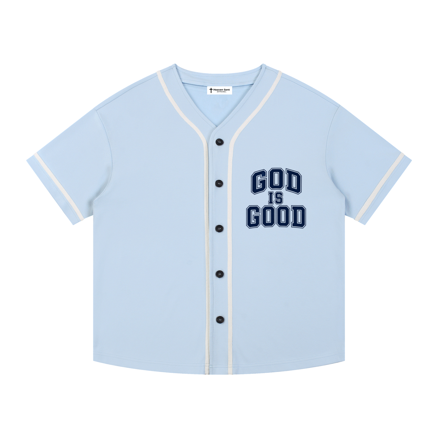 Baseball Style Button-Up Jersey