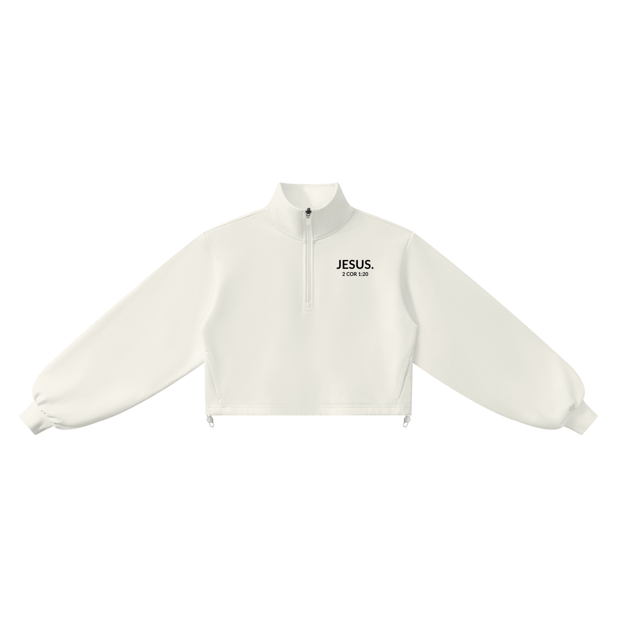 2 COR 1:20 | Women’s Mock-Neck Quarter-Zip Sweatshirt