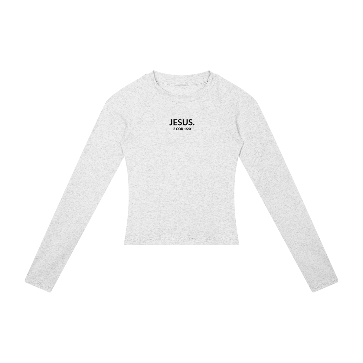 2 COR 1:20 | Women’s Slim Raglan Long Sleeve T-Shirt