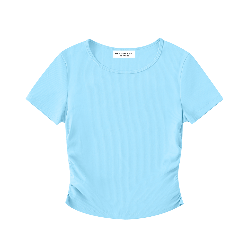 Ruched Bodycon Crop Top