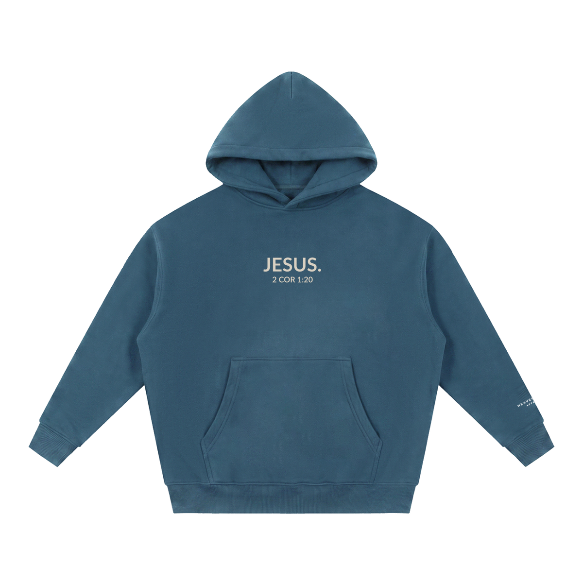2 COR 1:20 | Essential Oversized Boxy Fit Fleece Hoodie