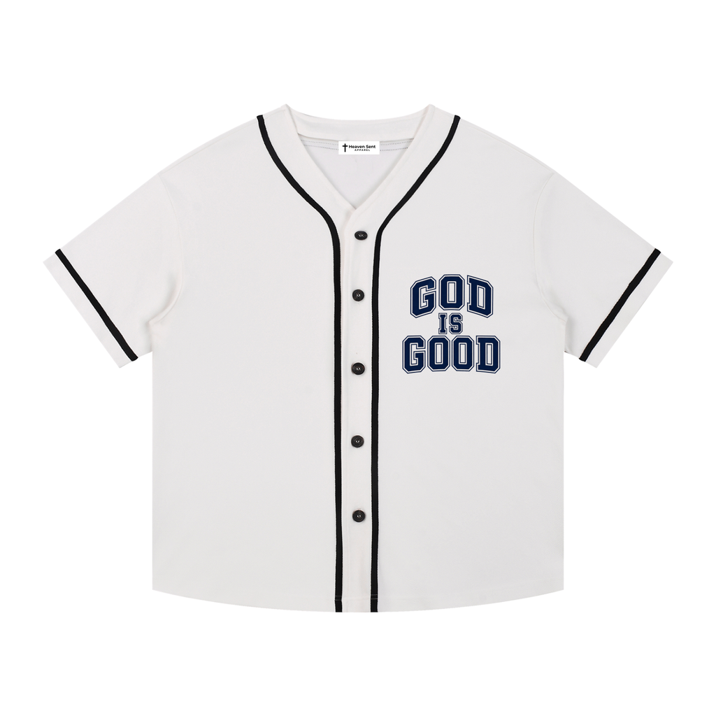 Baseball Style Button-Up Jersey