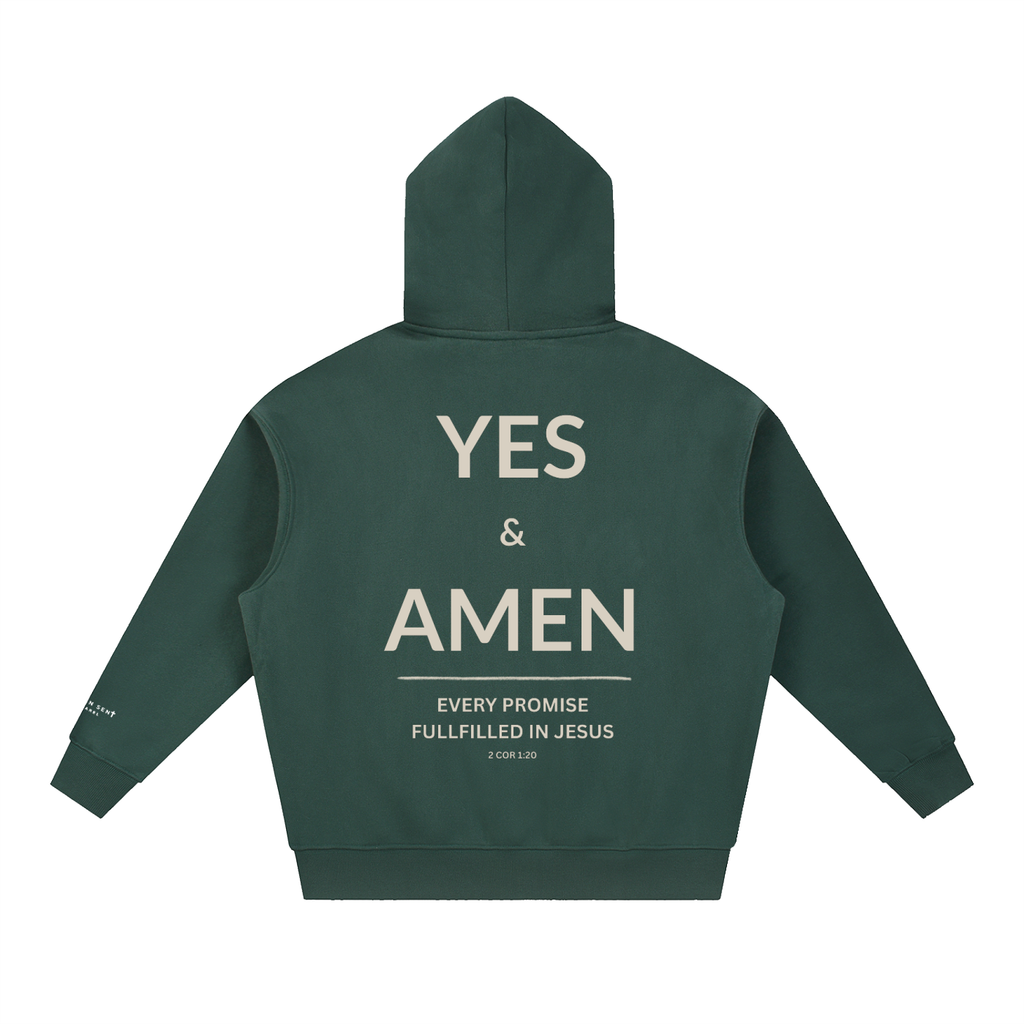 2 COR 1:20 | Essential Oversized Boxy Fit Fleece Hoodie
