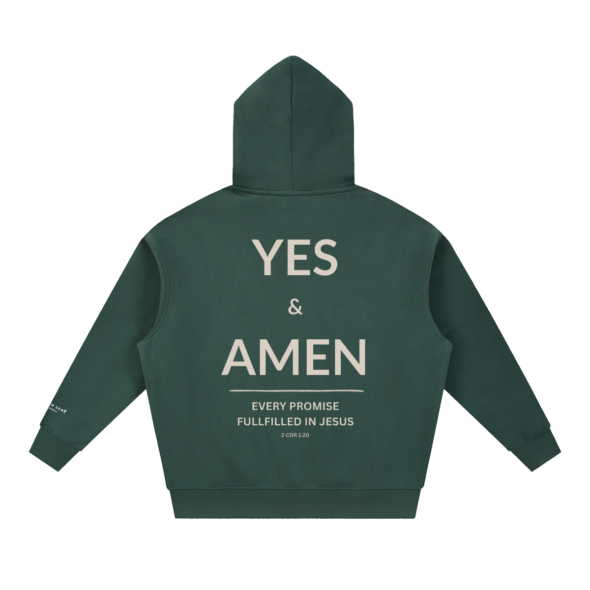 2 COR 1:20 | Essential Oversized Boxy Fit Fleece Hoodie